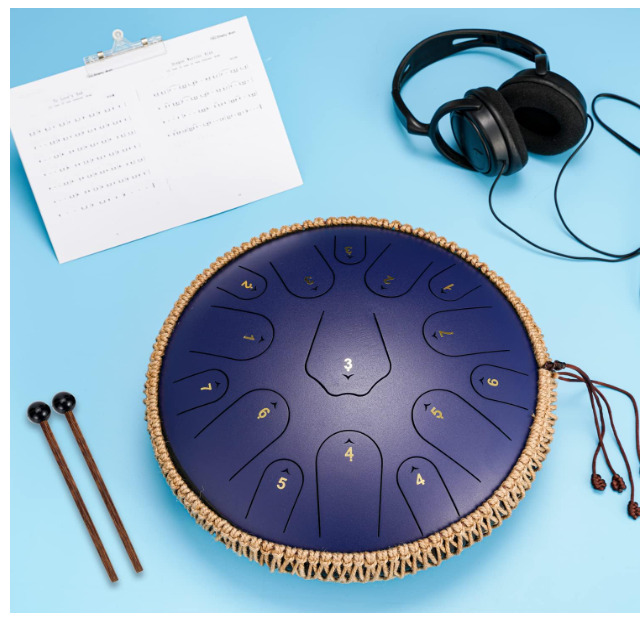 Steel Tongue Drum 15/14 Notes Instrument - Tongue Drums