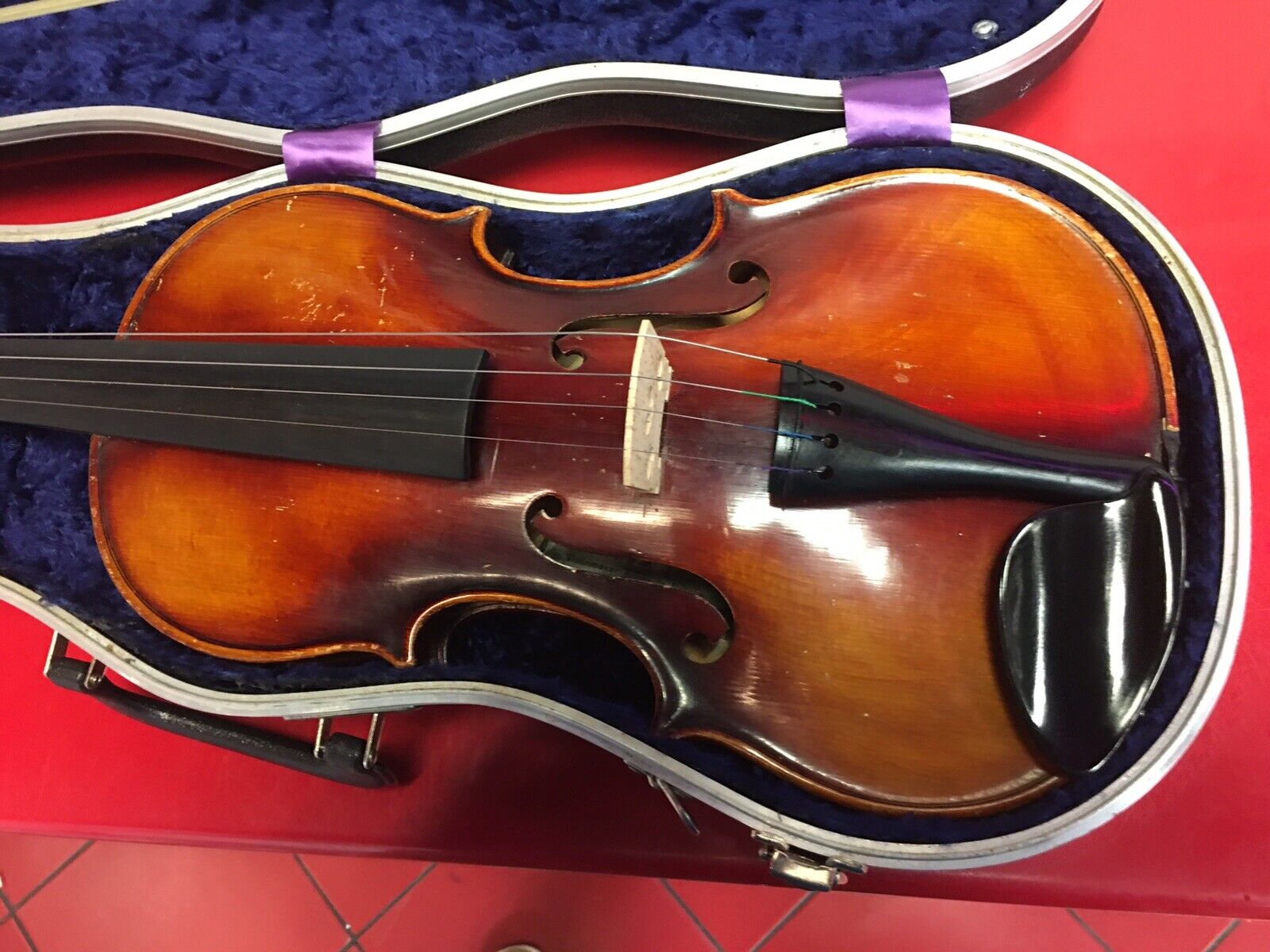 Vintage John Juzek Violin Set with Rare Tourte Bow