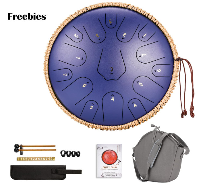 Steel Tongue Drum 15/14 Notes Instrument - Tongue Drums