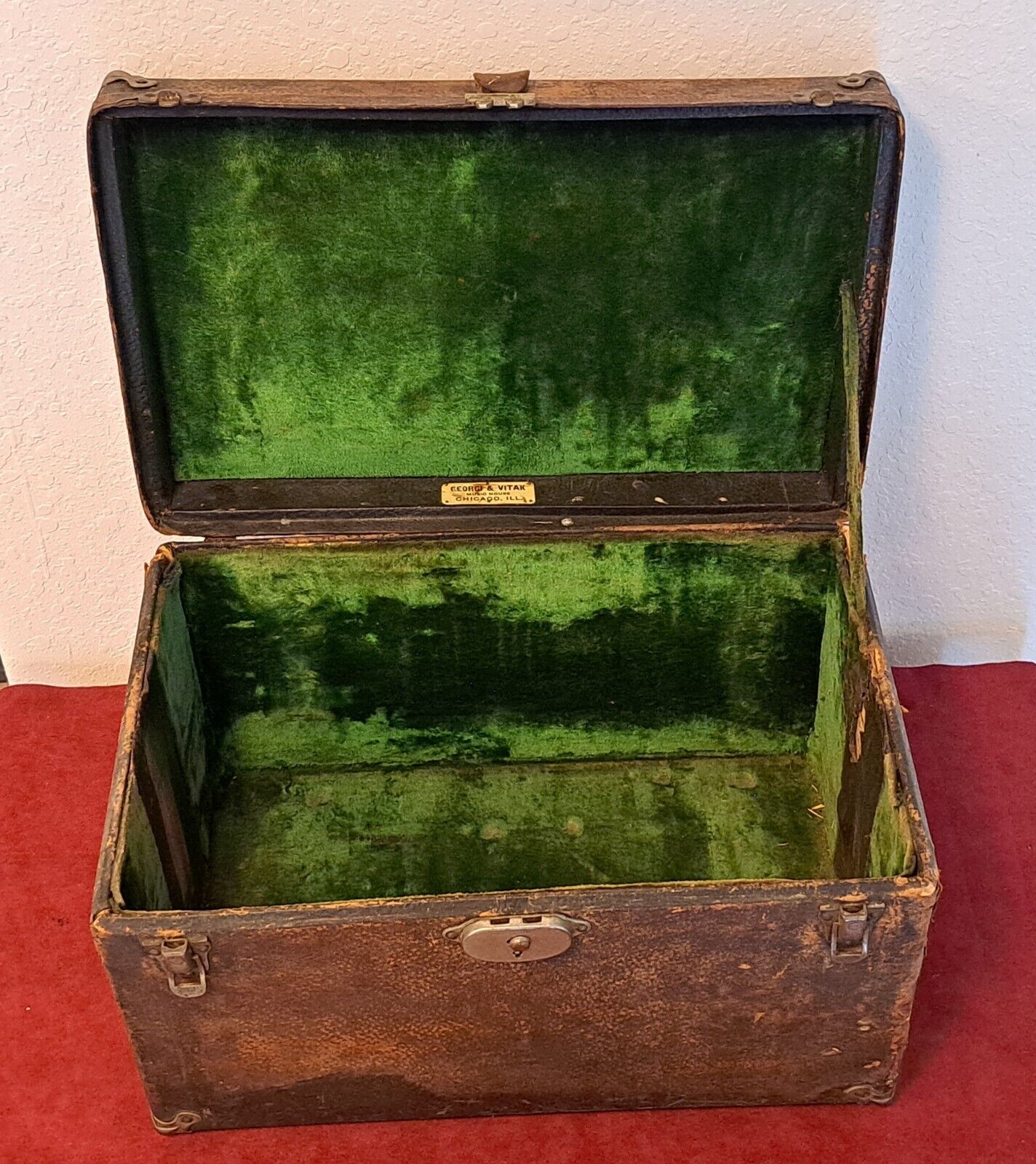 Vintage Georgi & Vitak Chicago Concertina Case Early 1800s