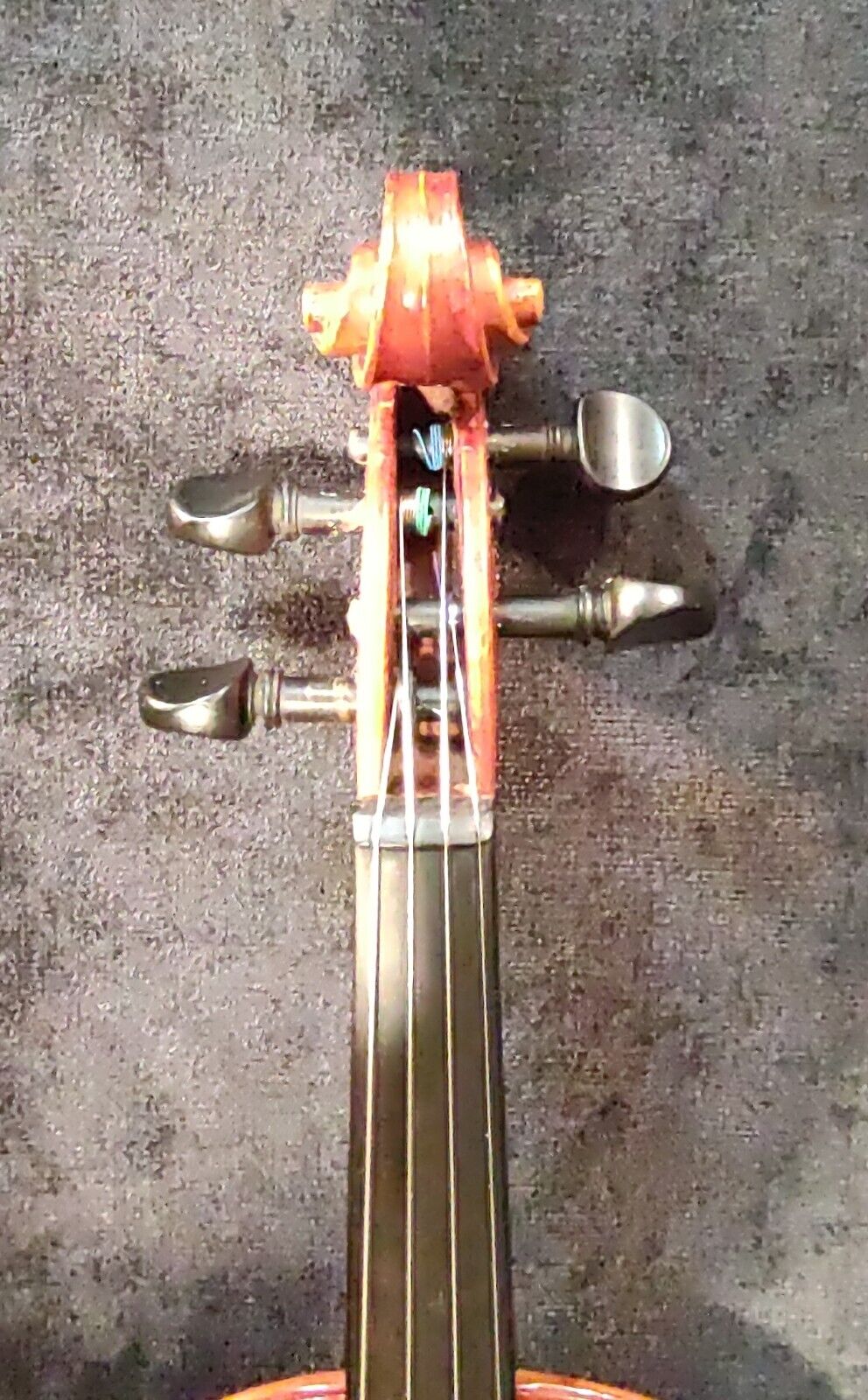 Vintage German Violin with Rare Faux Gator Skin Case