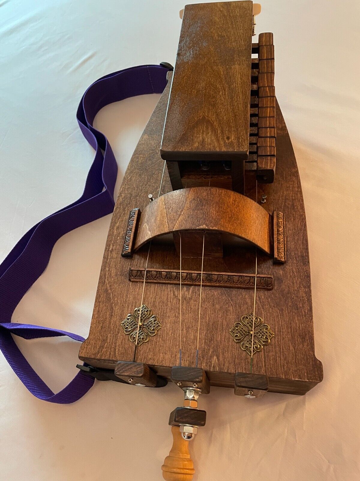 Brown Hurdy Gurdy Bundle with Free Extra Strings