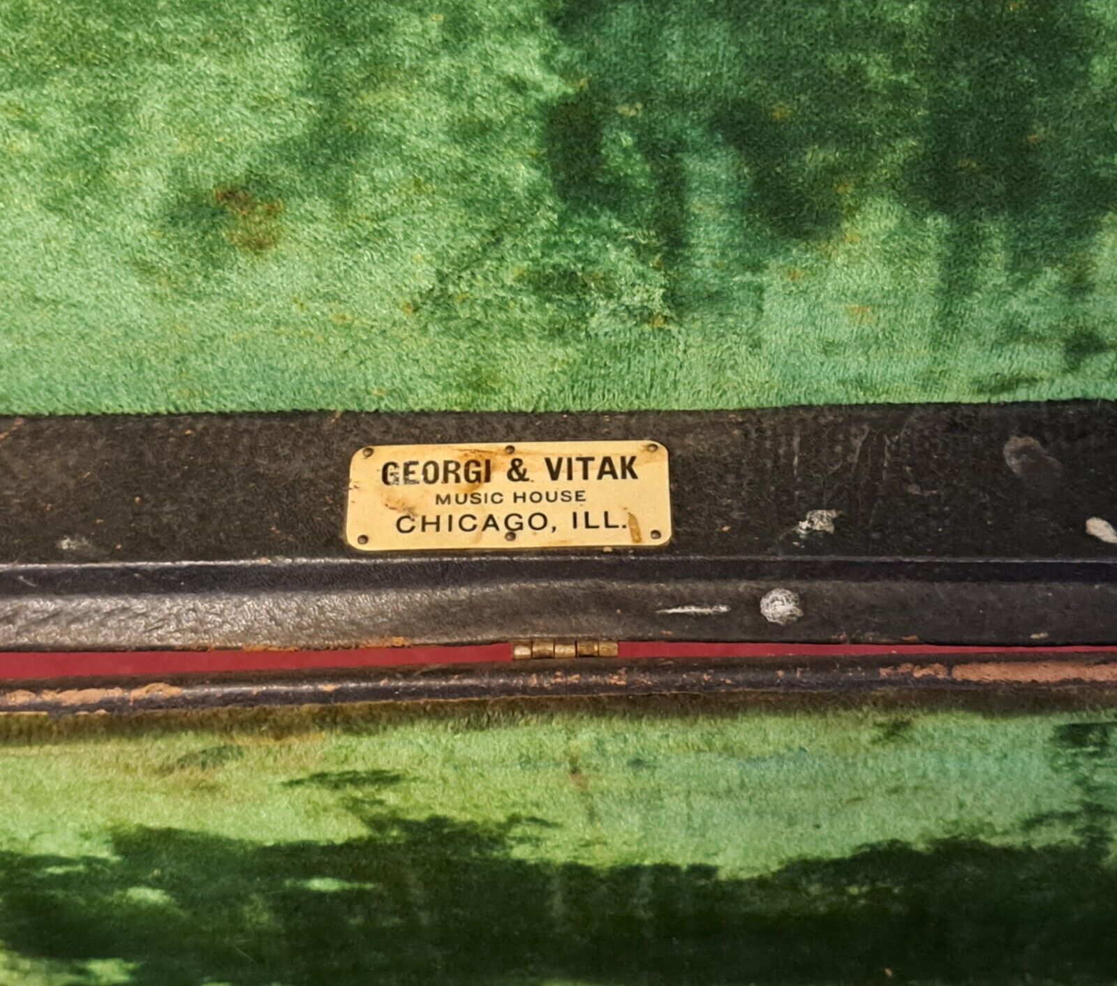 Vintage Georgi & Vitak Chicago Concertina Case Early 1800s