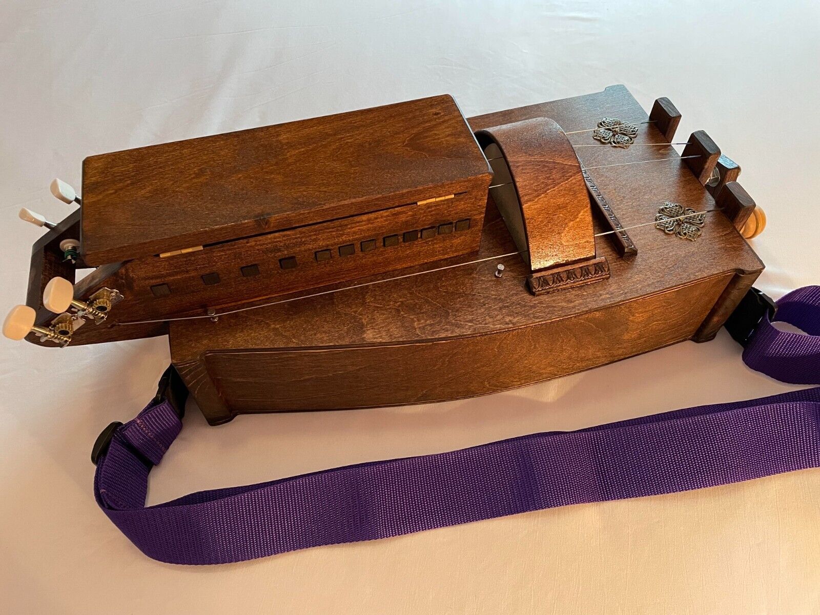 Brown Hurdy Gurdy Bundle with Free Extra Strings