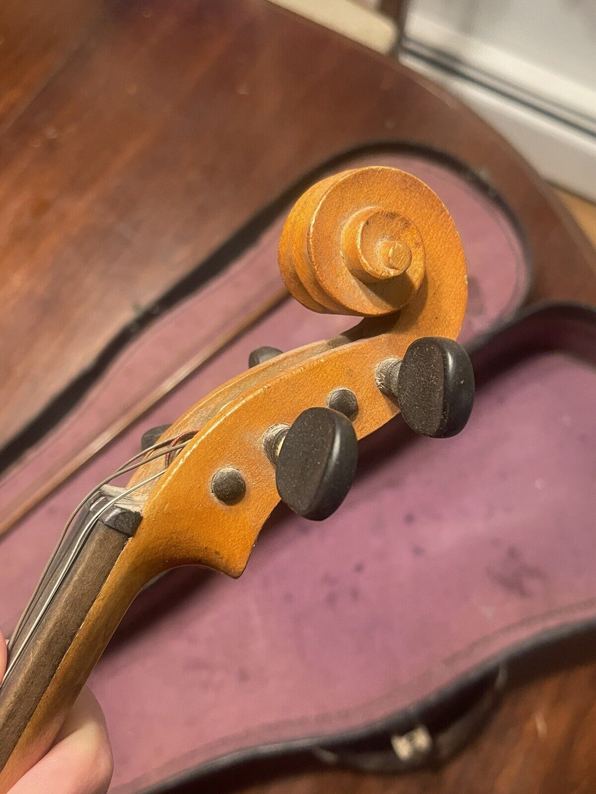 Vintage Rare Antique Violin Set with German Bow