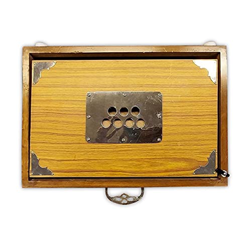 VIP Shruti Box Set, Pure Teak Wood, Natural Color