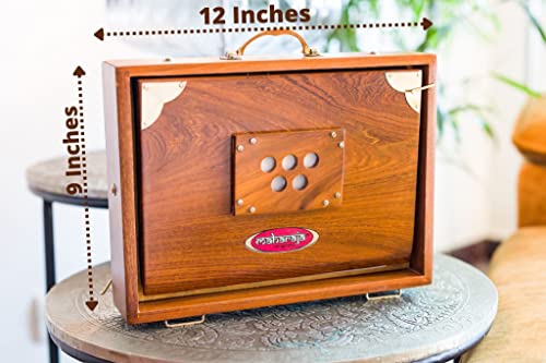 Maharaja Premium Shruti Box - Teak/Brass, Tuned 440