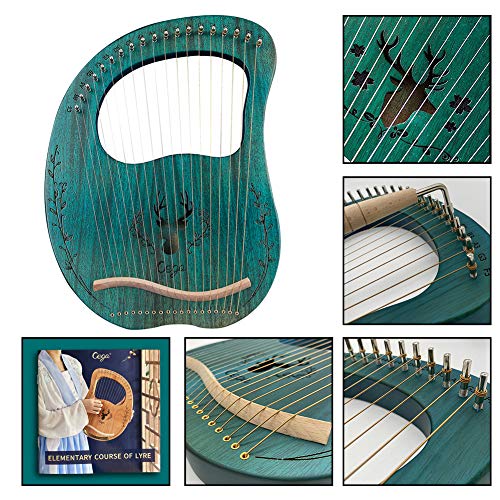 19 Metal Strings Lyre Harp with Bag