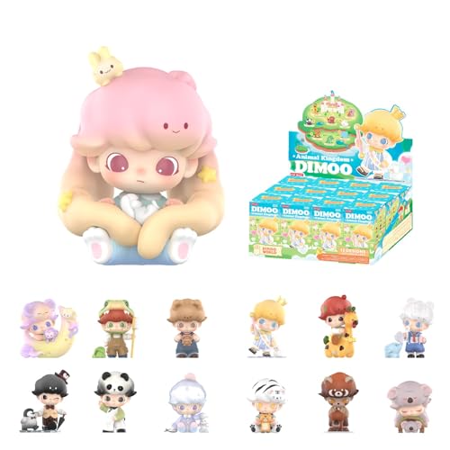 DIMOO Animal Kingdom Series Figures, 12PCs Blind Box