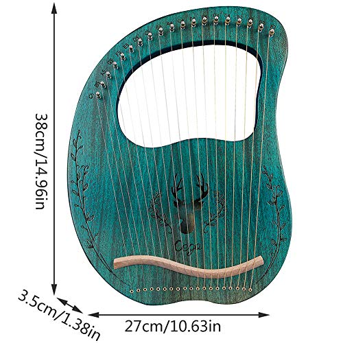 19 Metal Strings Lyre Harp with Bag