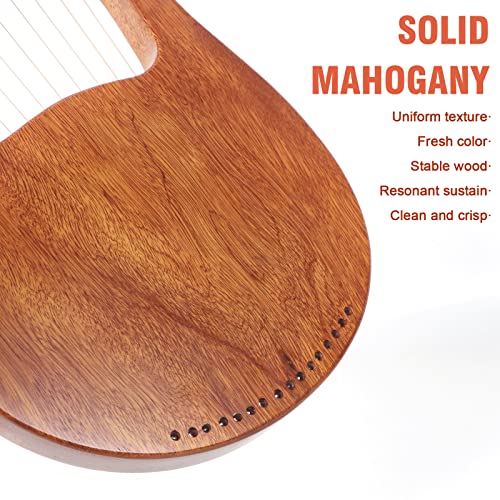 AKLOT 16-String Lyre Harp with Accessories & Gig Bag