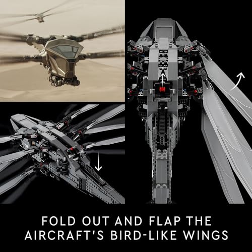 LEGO Dune Atreides Royal Ornithopter 10327, 8 Minifigures