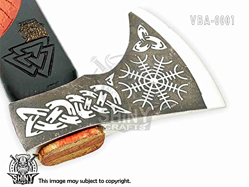Handmade Carbon Steel Viking Axe - Birthday Gift