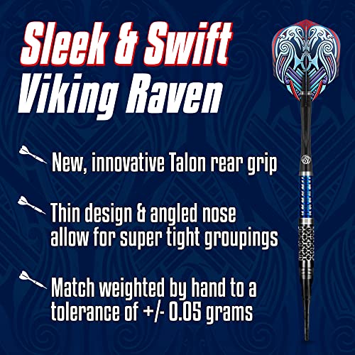 Viking Raven Soft Tip Darts Set - 90% Tungsten