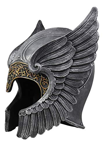 Norse Viking Valkyrie Angel Helmet Decor Sculpture 13.25