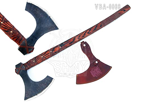 Handmade Viking Two-Handed Berserker Axe with Sheath
