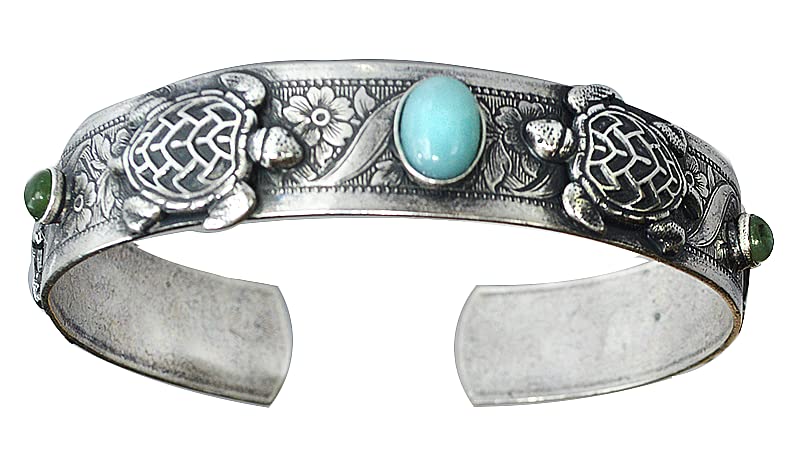 Elaine Coyne Sea Turtle Thin Cuff Bracelet