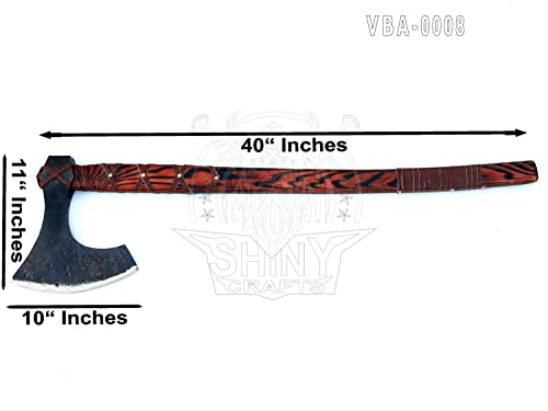 Handmade Viking Two-Handed Berserker Axe with Sheath