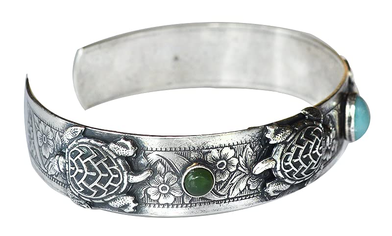 Elaine Coyne Sea Turtle Thin Cuff Bracelet