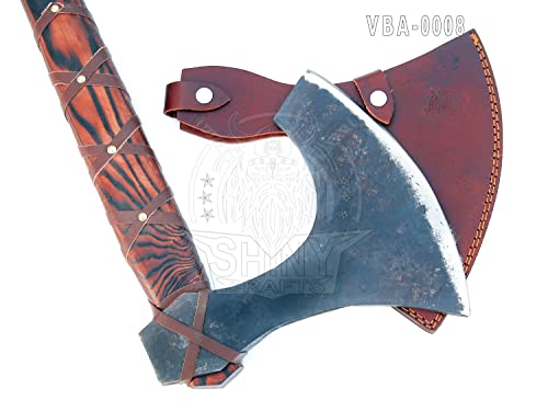 Handmade Viking Two-Handed Berserker Axe with Sheath