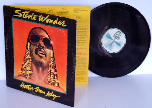 Rare 1980 Portuguese press Stevie Wonder hotter than July