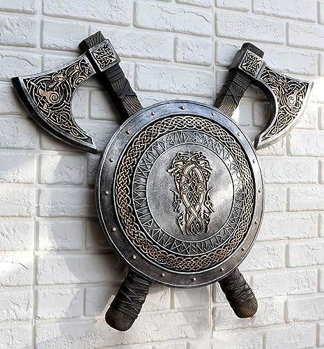 Norse Viking Warrior Coat of Arms Shield Wall Decor