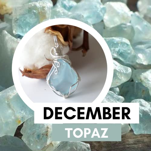 Handmade Turquoise Necklace with December Birthstone, Antique Bronze