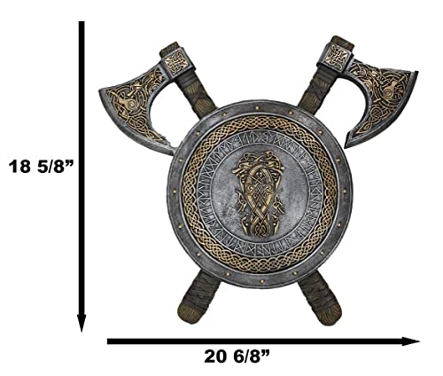 Norse Viking Warrior Coat of Arms Shield Wall Decor