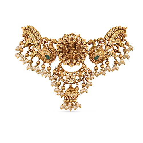 Antique Gold Anusri Choker - Traditional Indian Jewelry