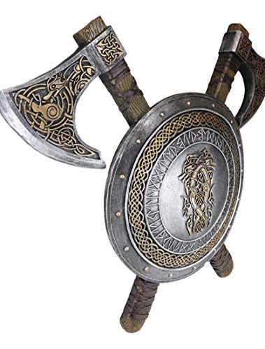 Norse Viking Warrior Coat of Arms Shield Wall Decor