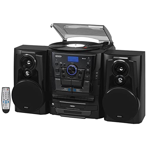 Jensen Bluetooth Stereo Turntable CD Changer Cassette System