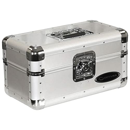 Silver Record/Utility Case for 120 7-Inch Vinyl Records