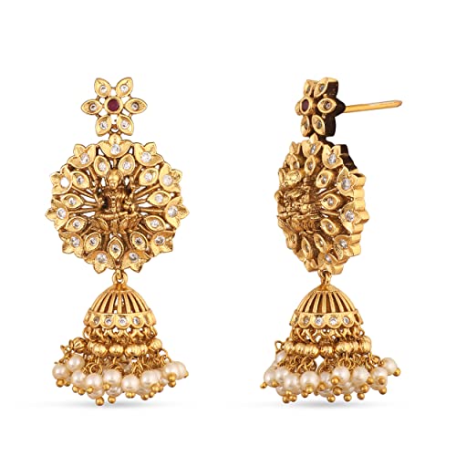 Antique Gold Anusri Choker - Traditional Indian Jewelry