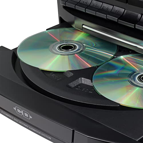 Jensen Bluetooth Stereo Turntable CD Changer Cassette System