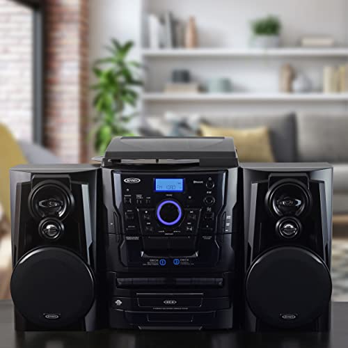 Jensen Bluetooth Stereo Turntable CD Changer Cassette System