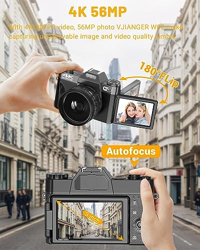 2024 VJIANGER 4K Digital Camera for YouTube VIP