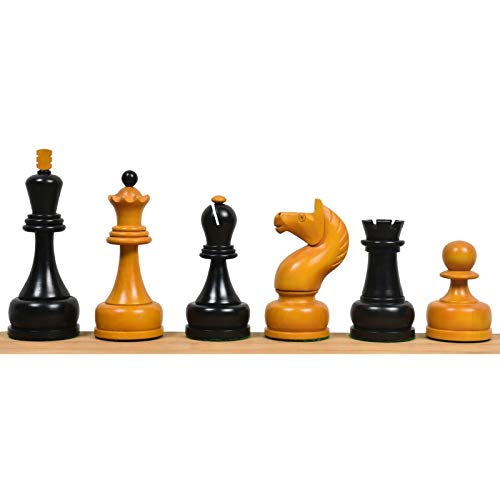 Vintage Soviet Chess Set Reproduction, Double Weighted Pieces