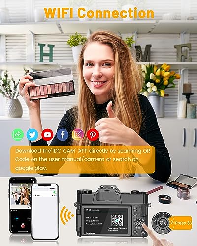 2024 VJIANGER 4K Digital Camera for YouTube VIP