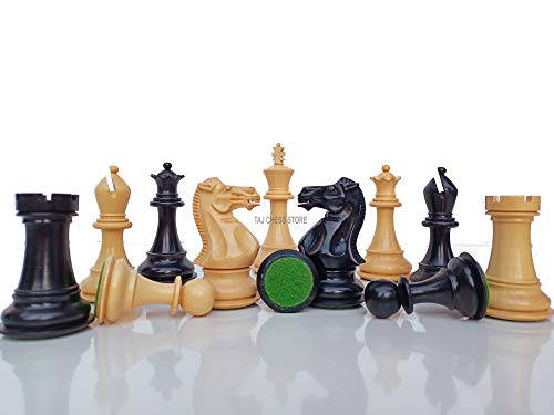 Premium Handcrafted Ebonised Staunton Chess Pieces, Luxury Set