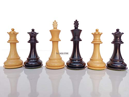 Premium Handcrafted Ebonised Staunton Chess Pieces, Luxury Set
