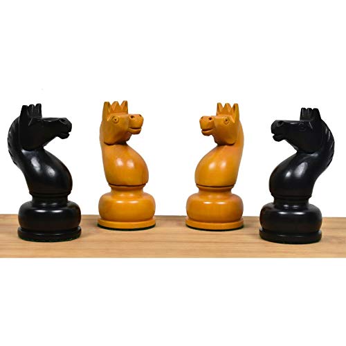 Vintage Soviet Chess Set Reproduction, Double Weighted Pieces