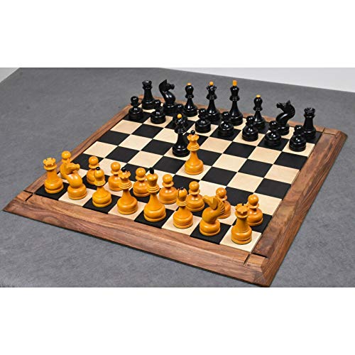 Vintage Soviet Chess Set Reproduction, Double Weighted Pieces