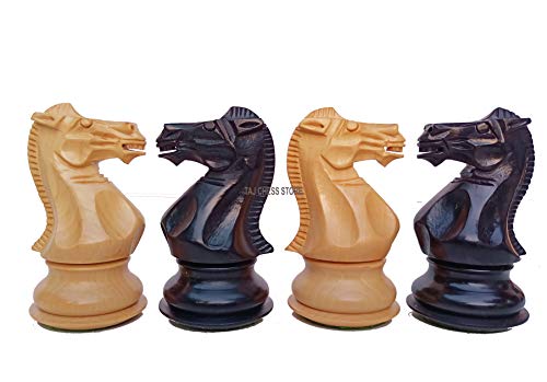 Premium Handcrafted Ebonised Staunton Chess Pieces, Luxury Set