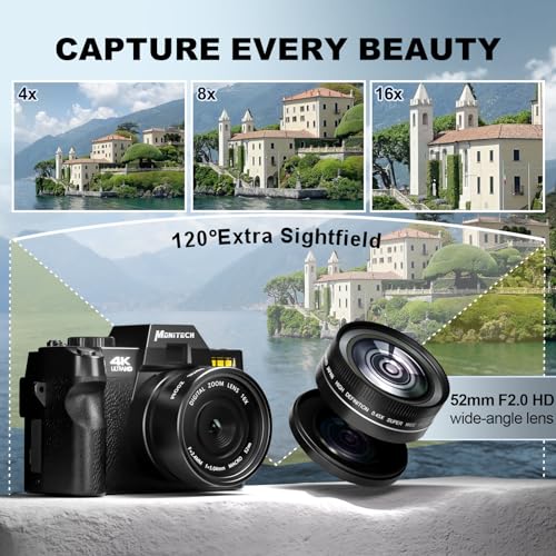 Mo 4K Vlogging Camera with Wide Lens & Autofocus