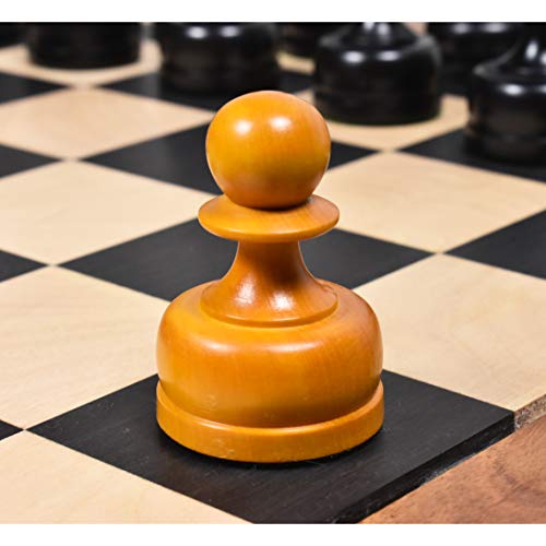 Vintage Soviet Chess Set Reproduction, Double Weighted Pieces