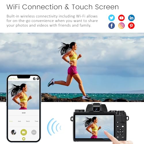 Saneen 4k Digital Camera for YouTube Vlogging