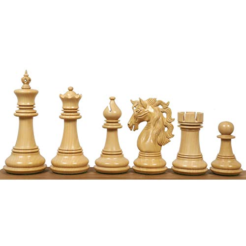 4.6" Spartacus Luxury Staunton Chess Pieces Set - Ebony Wood