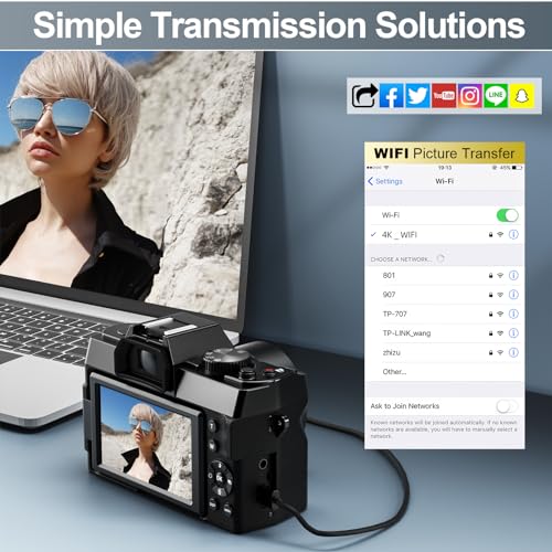 Mo 4K Vlogging Camera with Wide Lens & Autofocus