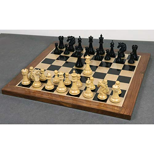 4.6" Spartacus Luxury Staunton Chess Pieces Set - Ebony Wood