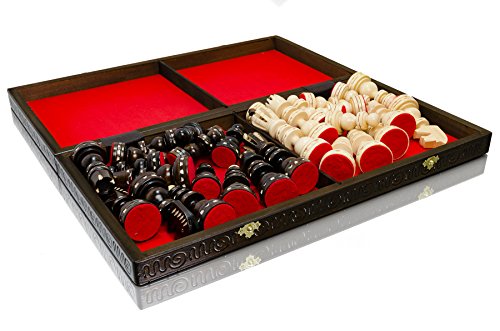 Handcrafted Luxury Roman Wooden Chess Set 53cm